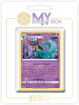 Lanssorien Dragapult 89/195 Holo or Reverse Random - Myboost X Ep e et Bouclier 12 Temp te Argent e - Box of 10 Pokemon French Cards
