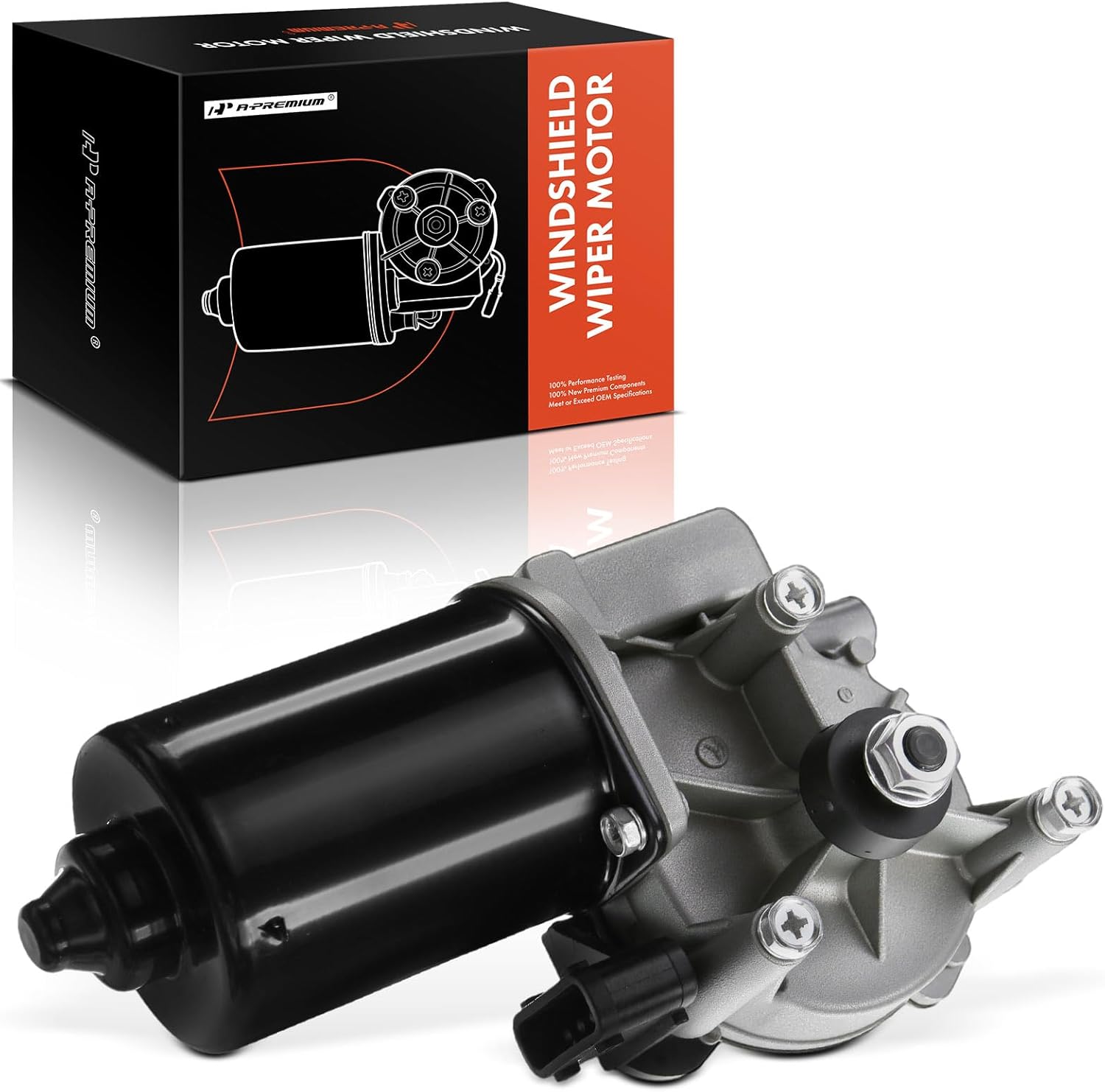 A-Premium Front Windshield Wiper Motor Compatible with BMW E53 Series X5 2000 2001 2002 2003 2004 2005 2006, Sport Utility, 4-Pin, Replace# 6161111535, 61617111535