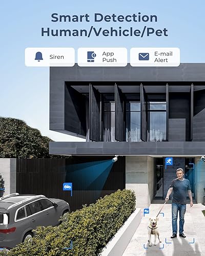 Miniatura 5 de REOLINK Sistema de cámara de seguridad 12MP Comercial, 8 piezas 12MP H.265 cámaras de seguridad PoE para exteriores, detección de personas,