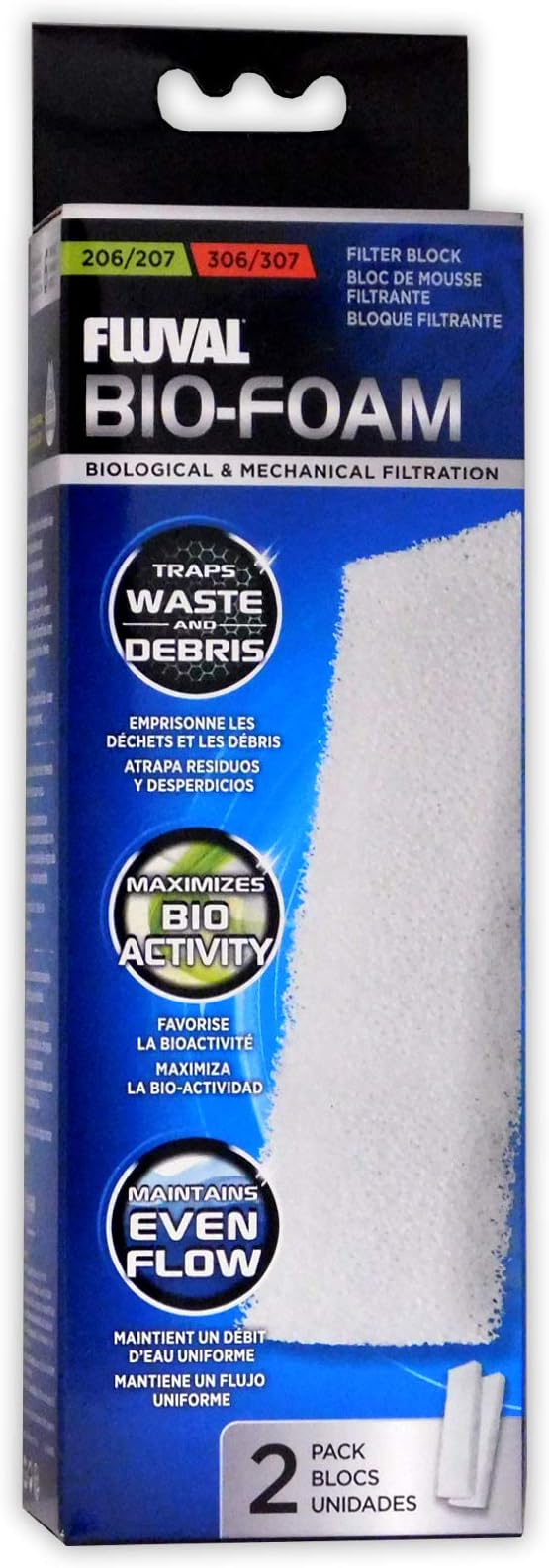 Fluval Foam Filter Block (206/207/306 & 307)- 2-Pack