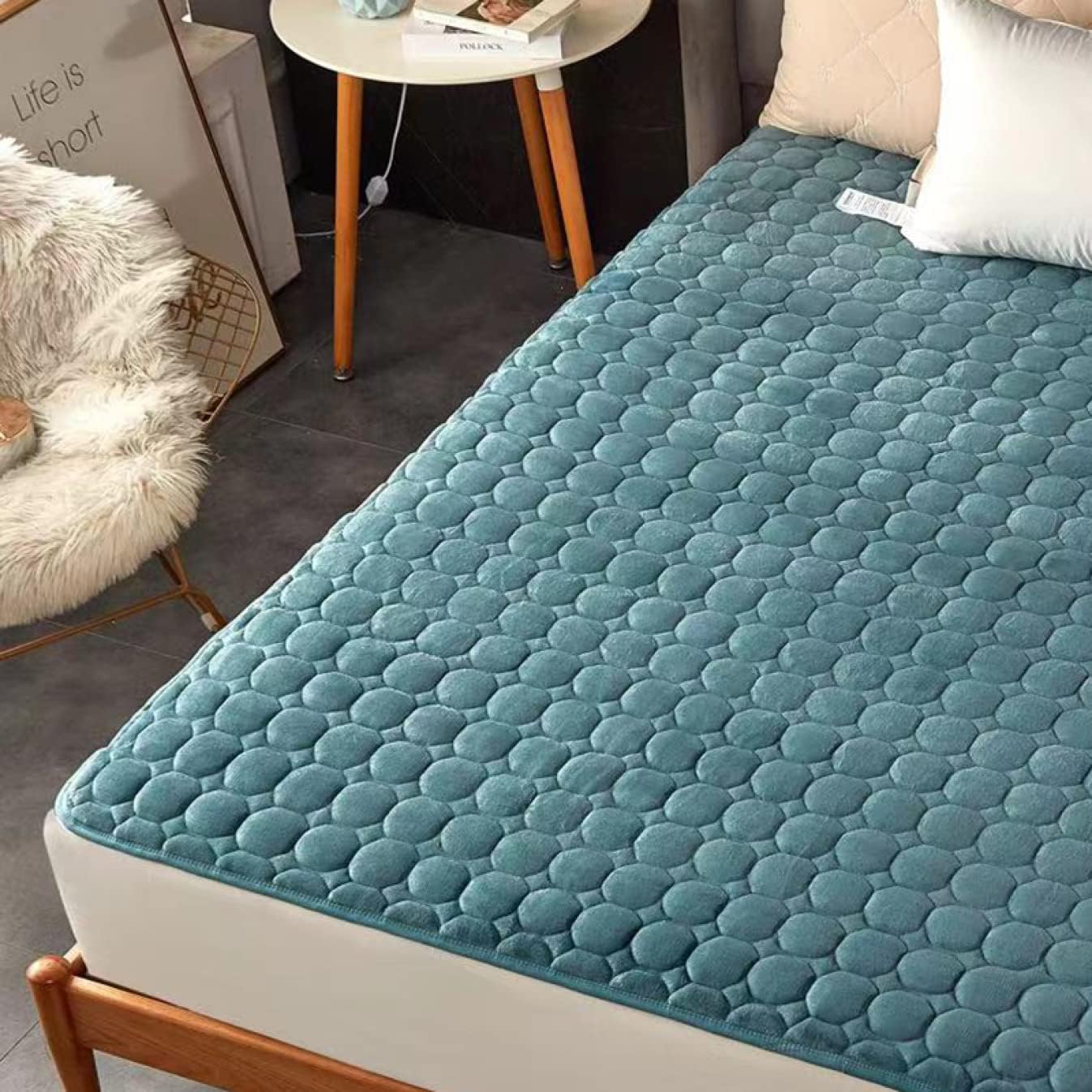 Single Bed Pad 100 x 200 cm Semi-Double Bed Pad Double Bed Pad Bed Pad Bed Blanket (Style M3 90 x 190 cm)