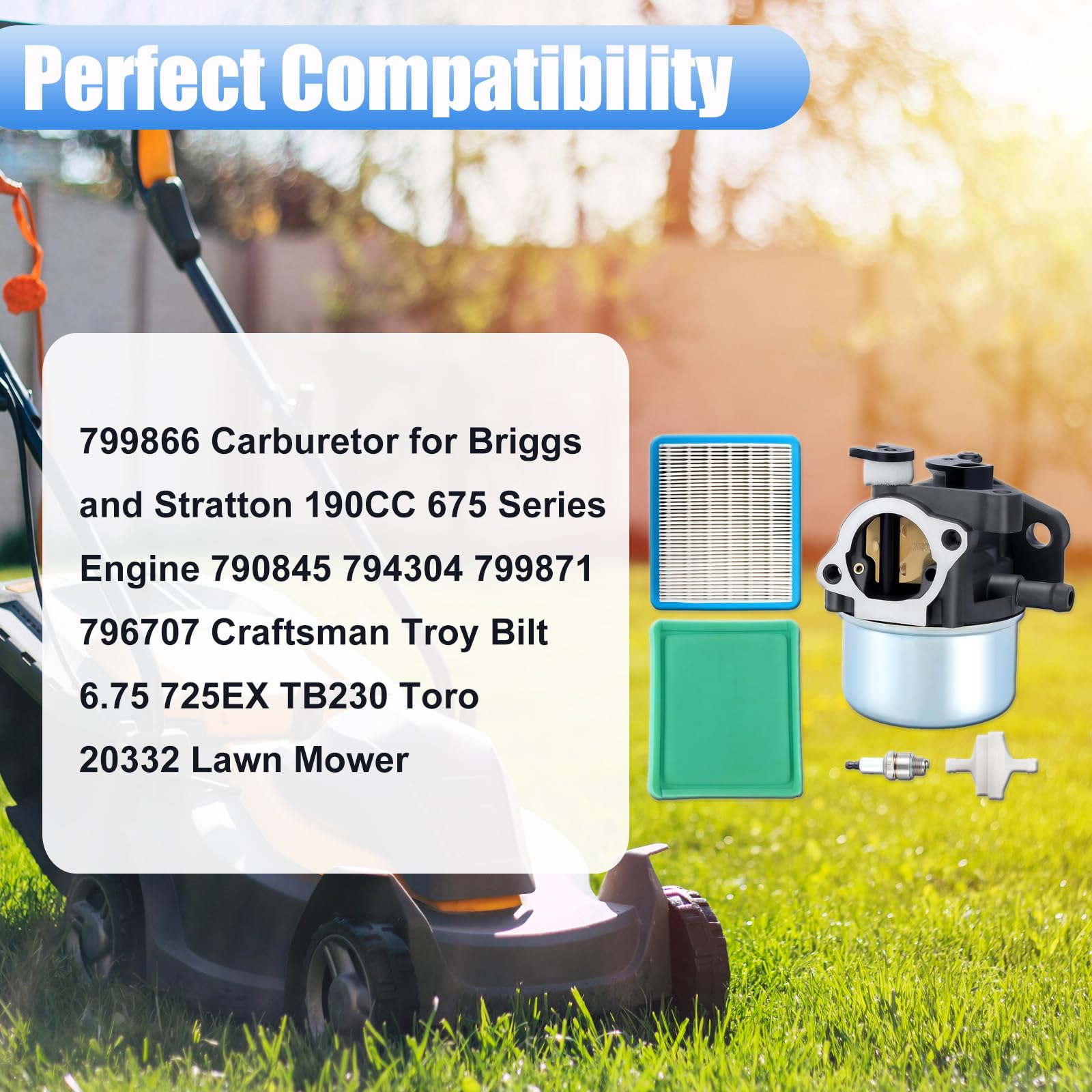 Carburatore Pro Chaser Per Motore Briggs & Stratton 5.5-6hp – Per Lavastoviglie/ Troy-Bilt - Foto 3