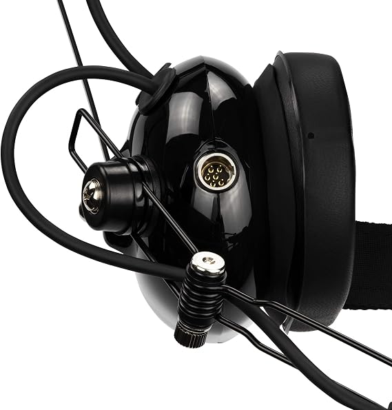 BHDH50PTT-BK-K2 Noise Cancelling Headset Compatible with BaoFeng BTECH UV-5R UV-5RA UV-5RE UV-5R3 BF-F8HP UV-82HP Kenwood 2-PIN 2 Pin Radios NX-1200 NX-1300 NX-P1200 NX-P1300 NX-3220 NX-3320