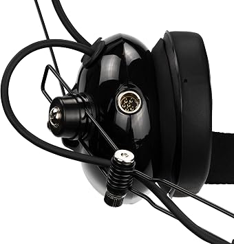 BHDH50PTT-BK-K2 Noise Cancelling Headset Compatible with BaoFeng BTECH UV-5R UV-5RA UV-5RE UV-5R3 BF-F8HP UV-82HP Kenwood 2-PIN 2 Pin Radios NX-1200 NX-1300 NX-P1200 NX-P1300 NX-3220 NX-3320