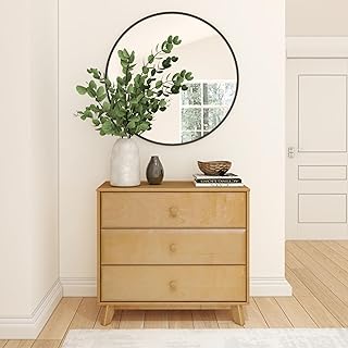 Plank+Beam Classic 3-Drawer Wood Dresser, Small Dresser for Bedroom, Chest of Drawers, Natural