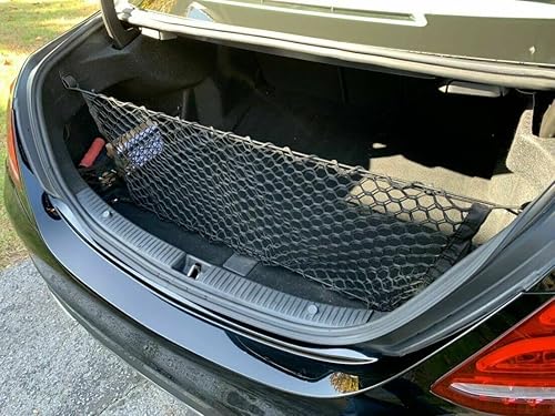 EACCESSORIES EA Red de carga organizadora de maletero para Mercedes-Benz Clase C 2008-2021 Red de carga estilo sobre para sedán Organizador de