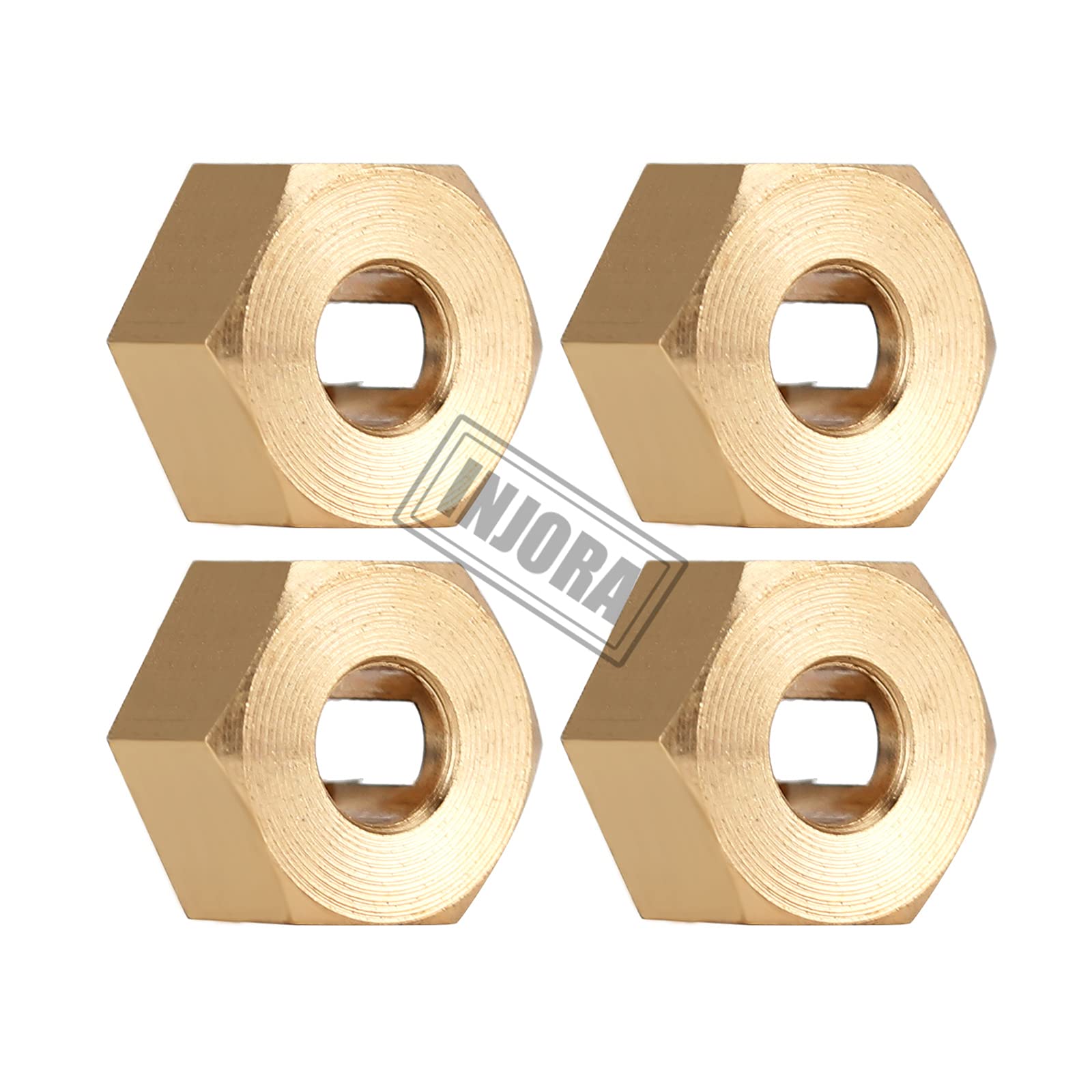 Amazon.com: INJORA RC 7mm Brass Hex Wheel Hubs Adapter 3mm Thick