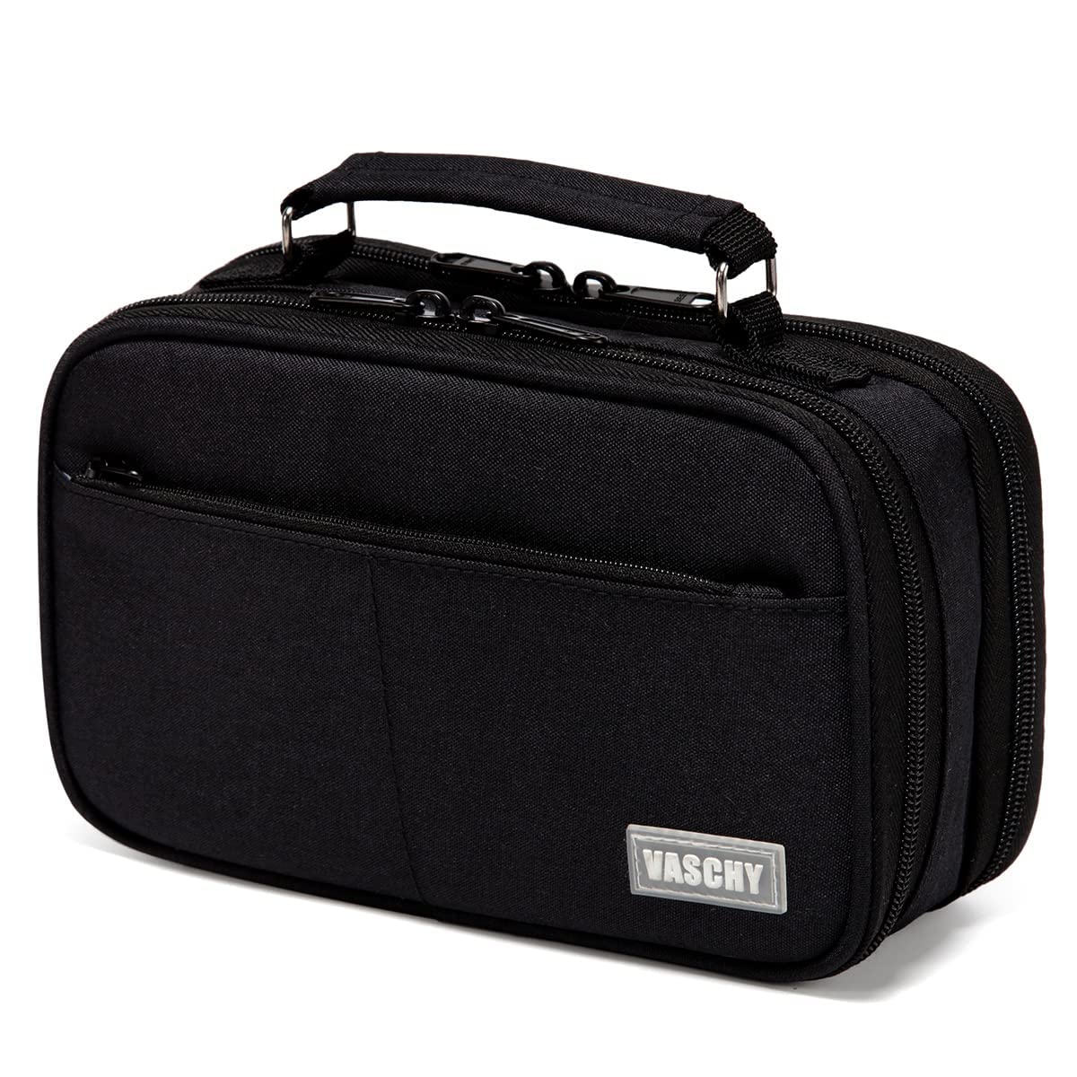 VASCHY Estuche Escolar, Plumero para niños, Bolsa de lápices de Gran Capacidad, Bolsa Organizador con 2 Compartimentos Principales para Colegio, Trabajo, Oficina