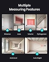 Vista 9 de MiLESEEY - Dispositivo de medición láser, 229 pies, cinta métrica láser digital con sensor de ángulo electrónico mejorado, precisión de ± 0.079 in