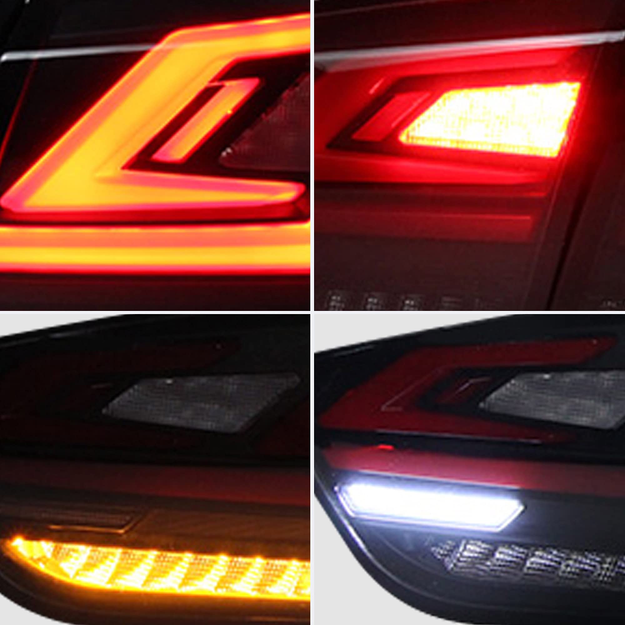 Vland Led Smoked Tail Lights Assembly For Mitsubishi Lancer Evo X 