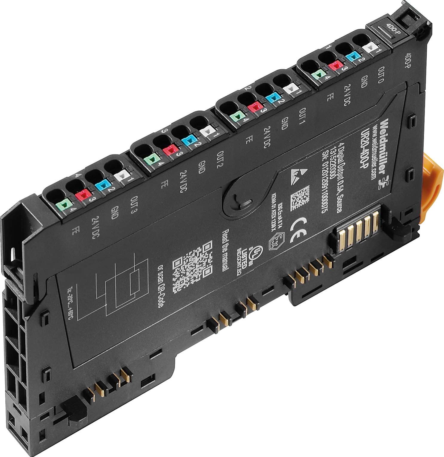 Weidmuller 1315220000 salida digital pnp ur20-4do-p módulo de expansión u-remote