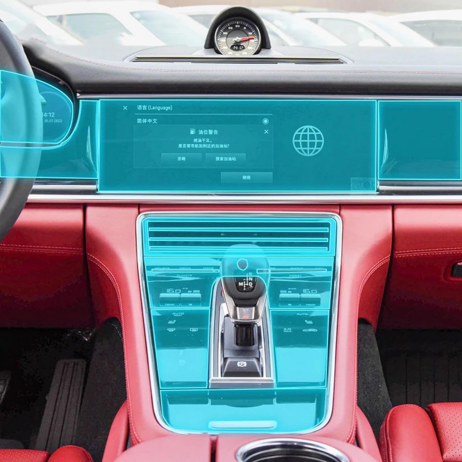 Film de protection navigation GPS Porsche Panamera 2017-2023 console centrale TPU