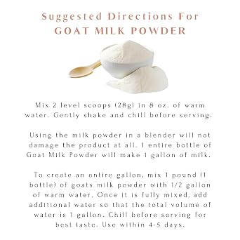 Mt. Capra Whole Goat Milk | A2 Milk | 40 Servings - 2.5 Pounds