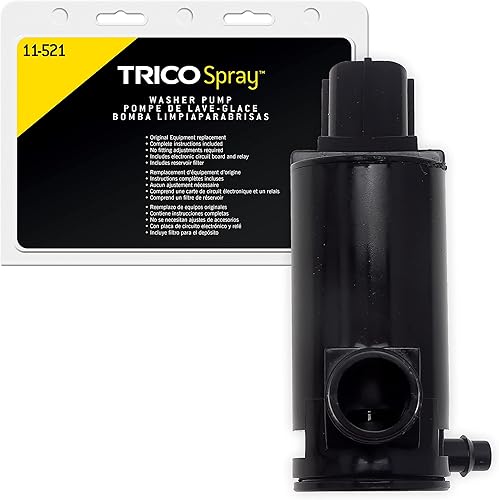 Miniatura 33 de TRICO Bomba de Lavado de Parabrisas Automotriz de Repuesto con Rociador (11-528) Compatible con Años de Modelo Selectos de Chrysler, Dodge, Jeep