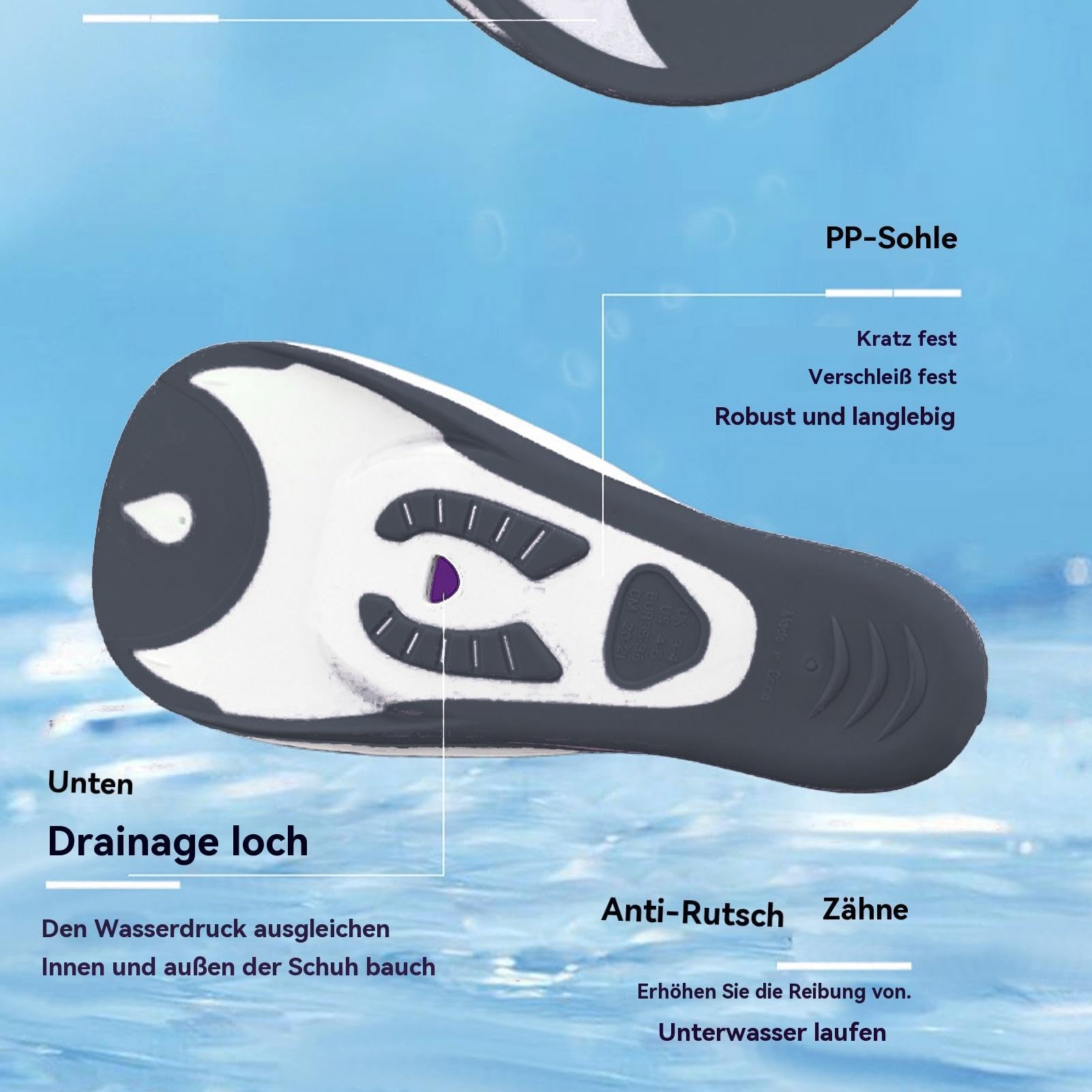 Pinne galleggianti per allenamento di nuoto | Set da snorkeling, attrezzatura per immersioni, attrezzatura sportiva per donne, bambini, piscina, vacanze al mare