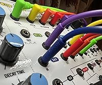 Vista 4 de Heinakroon Cables de conexión CV multicolores de perfil bajo en ángulo/recto de 0.138 in - NO para guitarras - Cables de conexión modulares