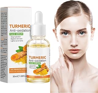 Turmeric and Vitamin C Face Serum, Turmeric Dark Spot Corrector Serum, Anti Aging Serum, Turmeric Serum for Dark Spots,Ginger Serum for All Skin Types