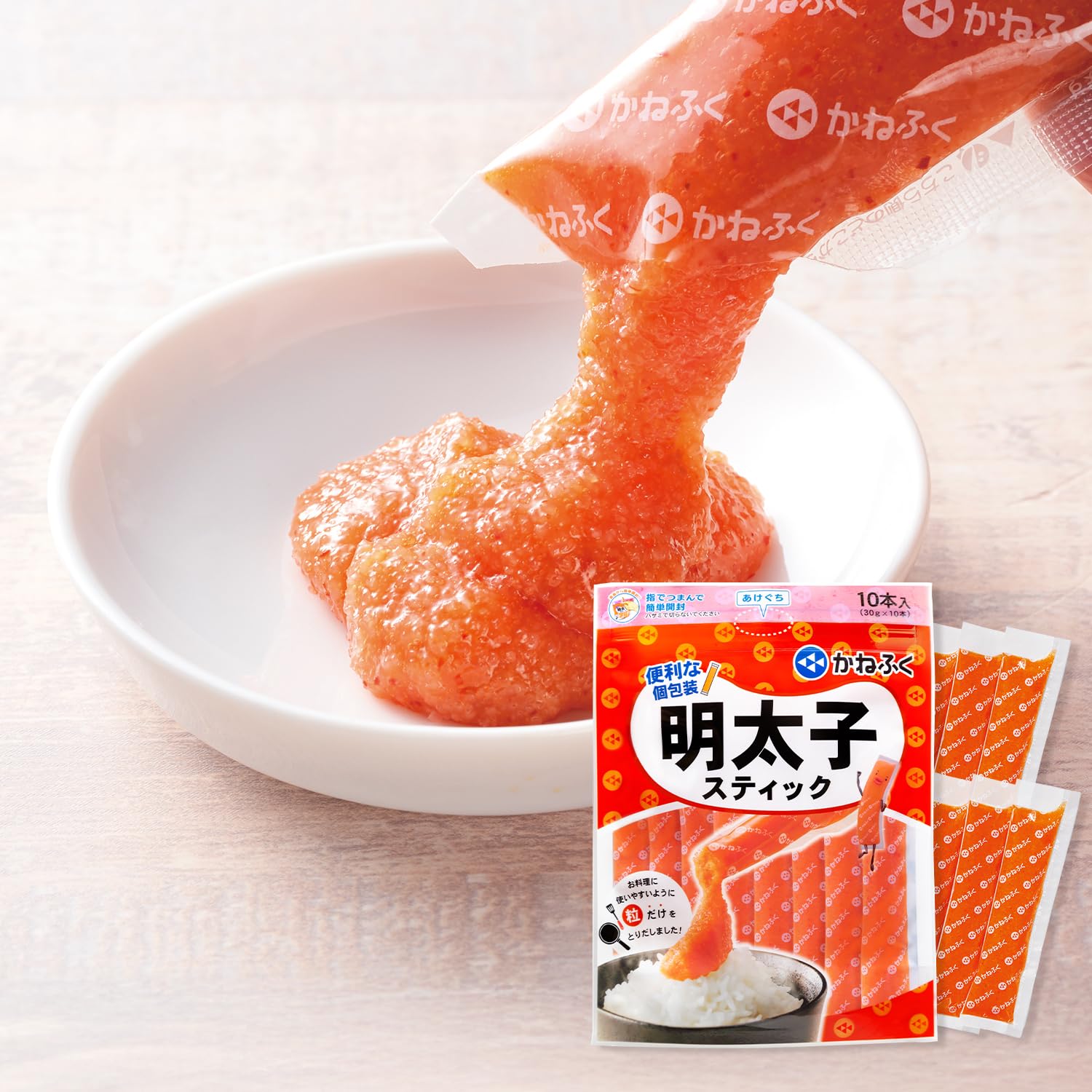 Amazon.co.jp: 【かねふく公式ストア】かねふく 明太子スティック 10本