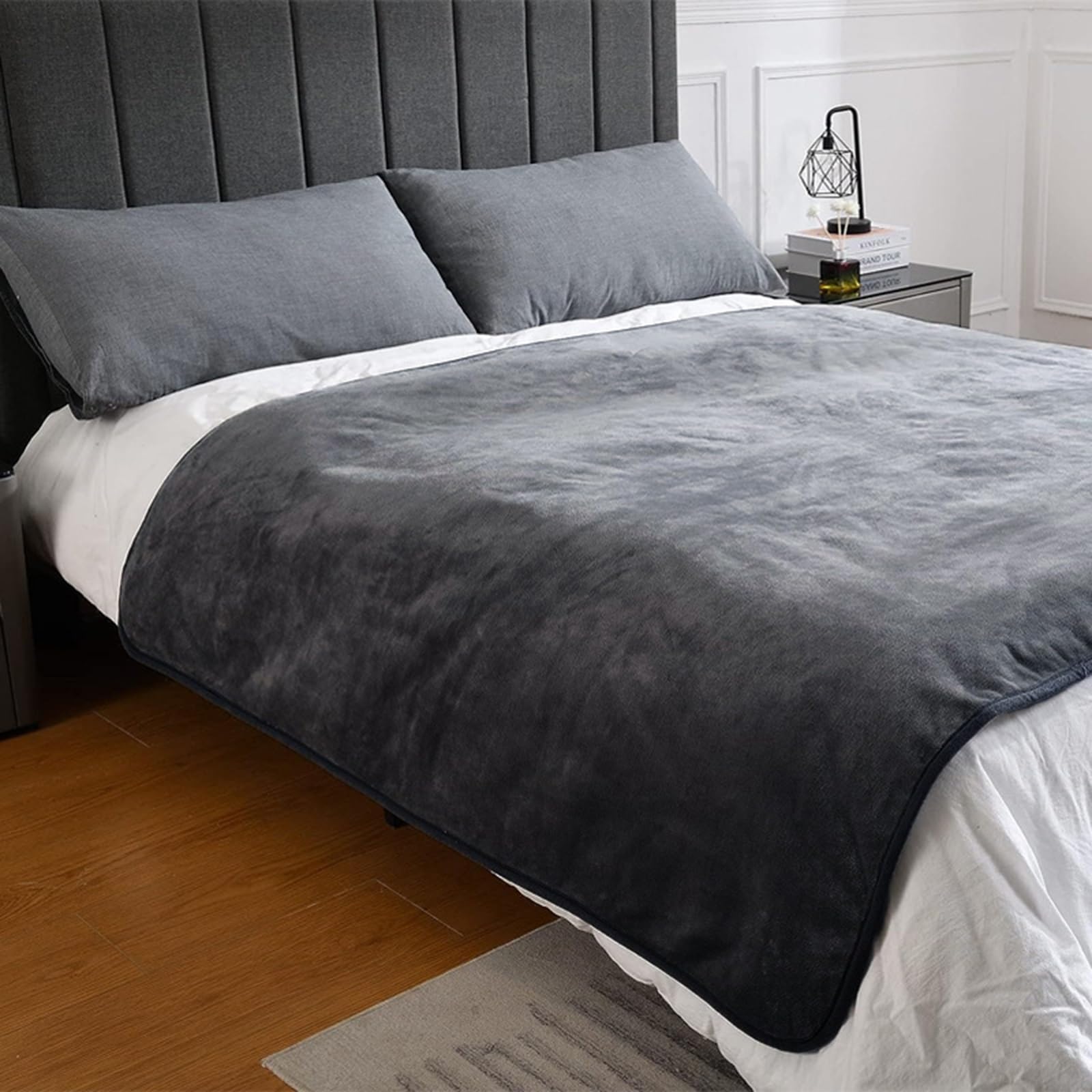 Couverture pour Chien Réversible Chien Hydrofuge Protection pour Canapé Lavable en Machine pour Chiens Et Chats (Color : Dark Gray, Size : L 100 * 160CM/39 * 63IN)