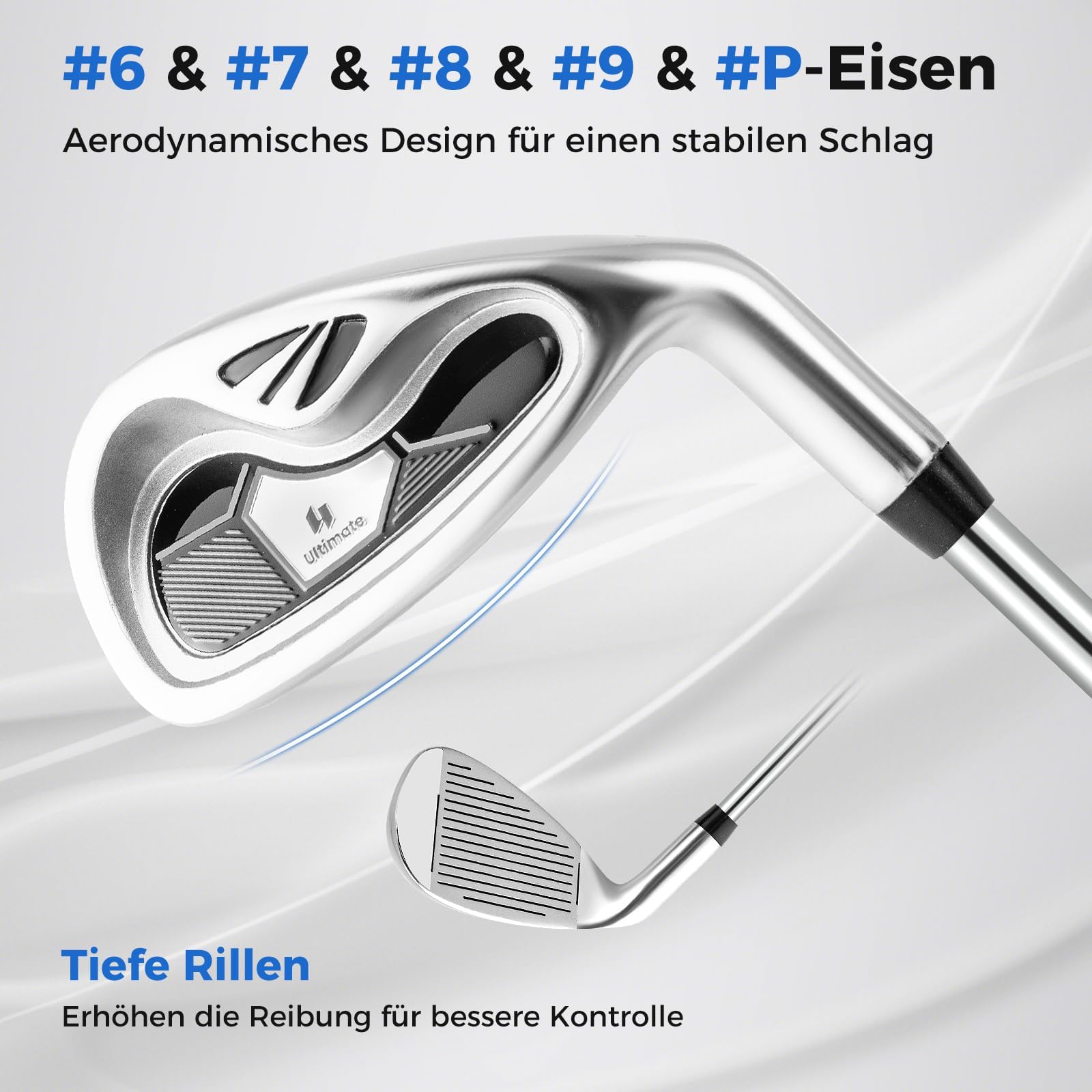 COSTWAY komplettes Herren Golfschläger Set, 9/11/15 teilige Golfschlägersätze rechtshändig mit Golftasche & Regenhaube, Golfset mit Driver & Fairway & Hybrid & Eisen & Putter