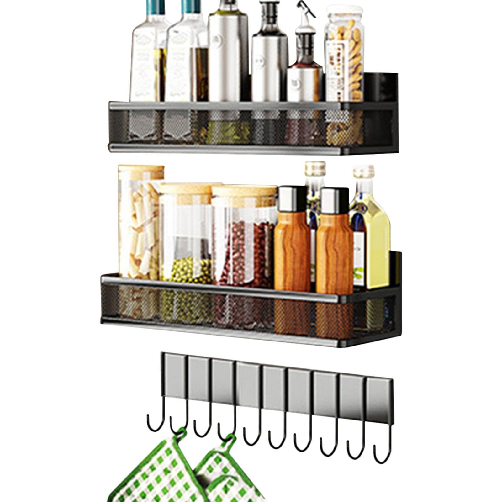 Magnetisches Gewürzregal Für Den Kühlschrank 3-Teiliger | Magnetisches Gewürzregal Für Kühlschrank Für Die Aufbewahrung Von Gläsern Im Küchenschrank Zuhause An W