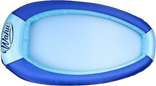 Miniatura 4 de WAHU Hydro Lounger - Flotador versátil para tomar el sol, tumbona inflable para playa y piscina con válvula de infladodesinflado, azulazul claro