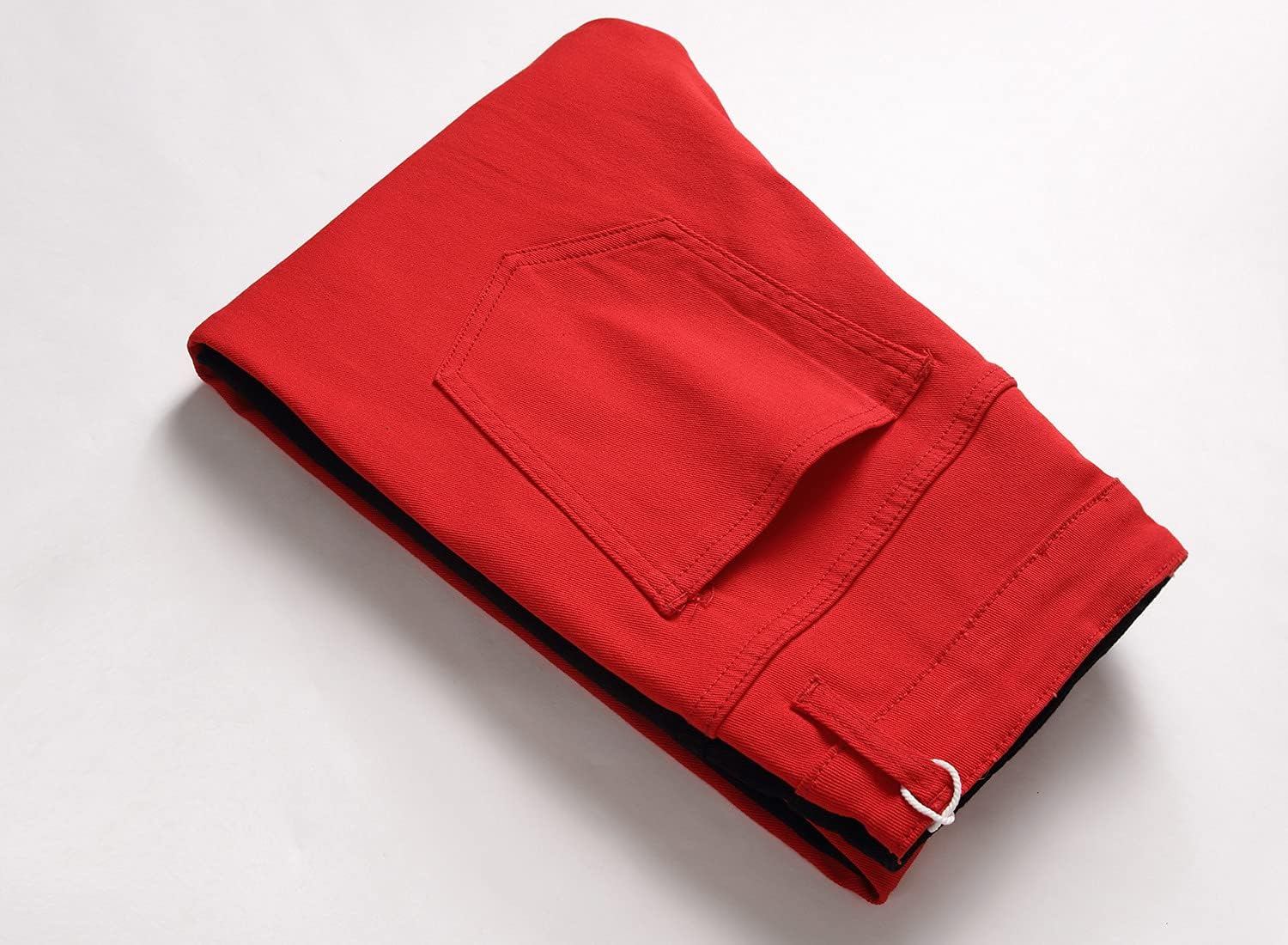 LONGBIDA Men's Slim Fit Skinny Jeans Two Tone Patchwork Designer Stretch Regular Denim Pants - Image 5