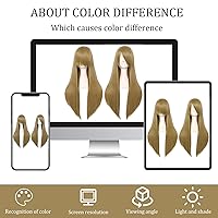 Vista 106 de anogol Vocaloid 32" 80 cm de largo recto de Cosplay peluca Pelucas Para Fiestas Halloween, Anaranjado