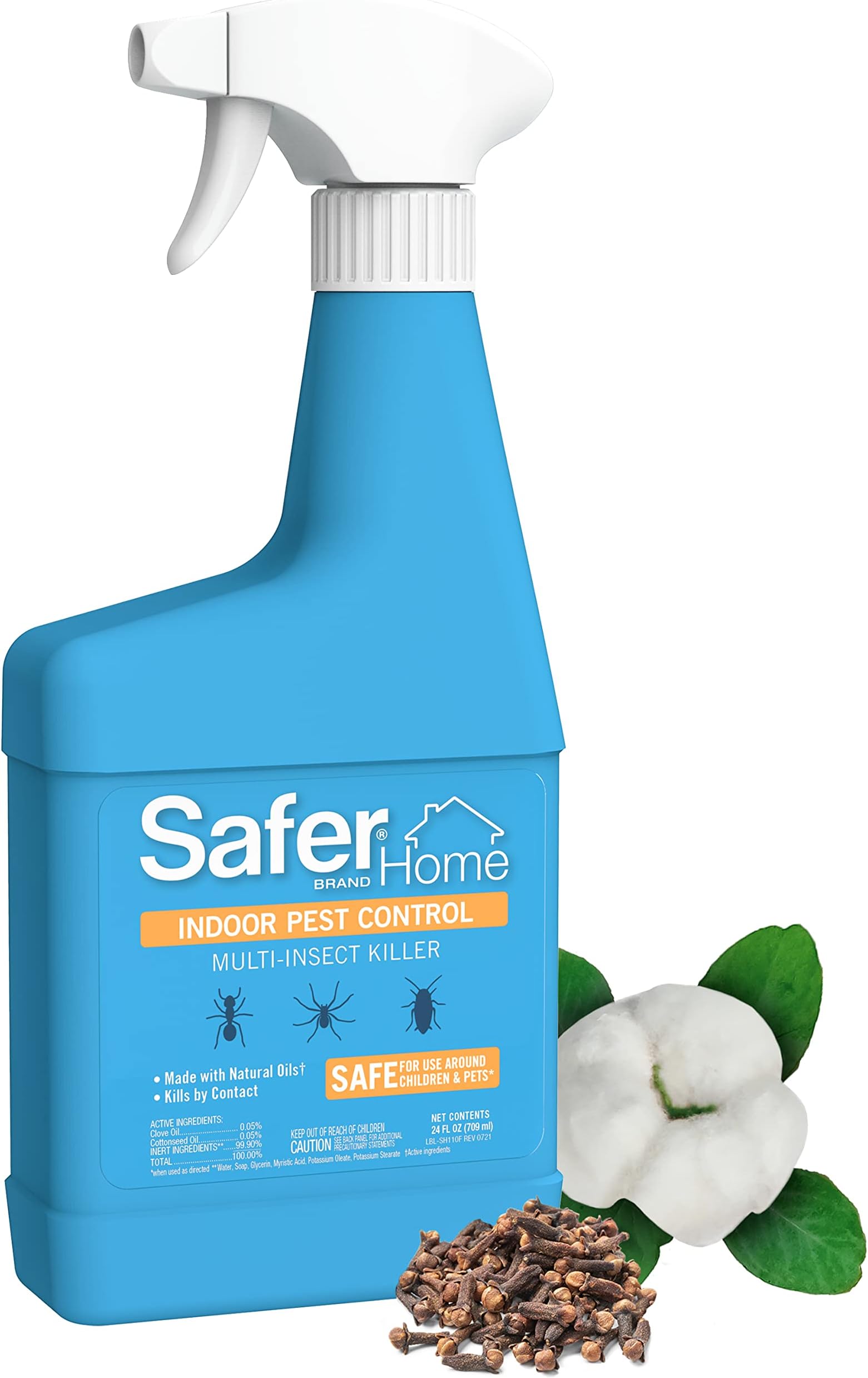 Home Indoor Ready-to-Use Spray - Made with Natural Oils - 24 fl oz - SH110 - Quickly Kills Ant, Fly, Roach, Spider, Silverfish & Flea Indoors - No Harsh Chemicals