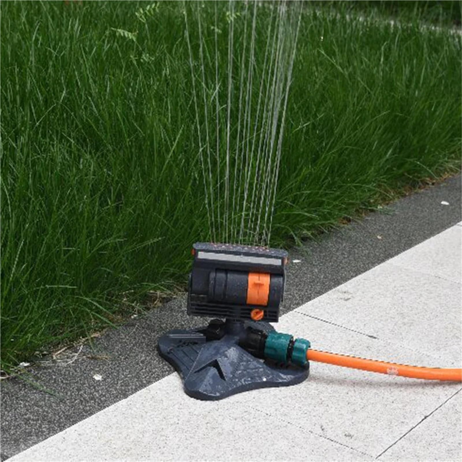 Irrigatore oscillante Barra rettangolare, Irrigatore oscillante a 16 ugelli con larghezza di flusso regolabile for prato automatico