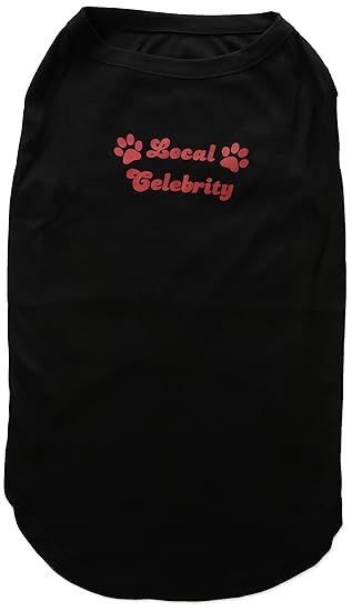 Mirage Pet Products 20-inch Local Celebrity Screen Print Shirts for Pets, 3X-Large, Black