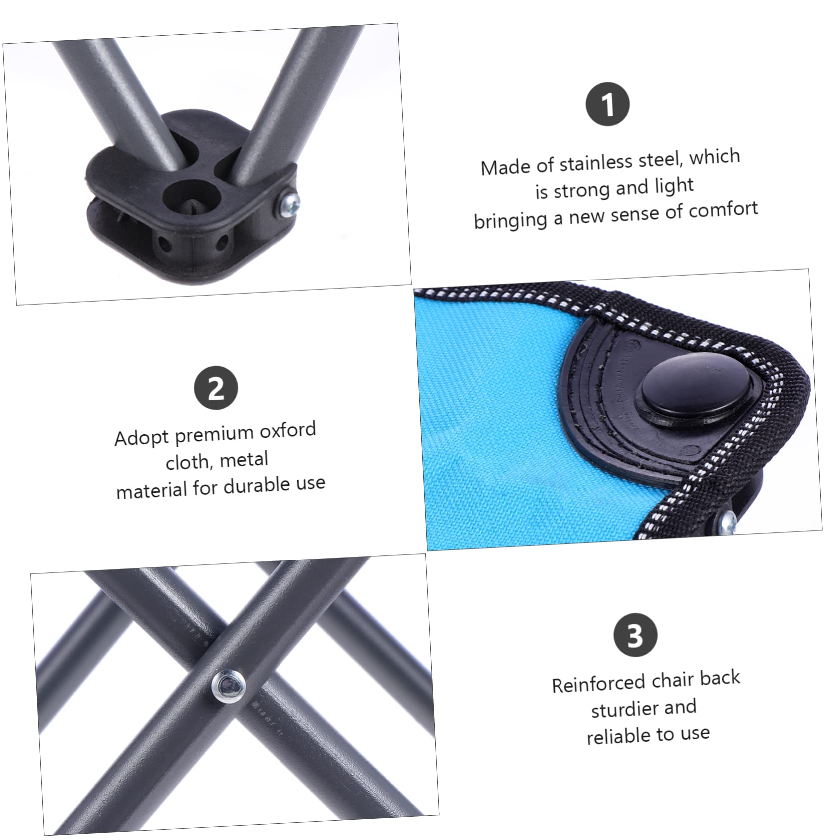 Poltrrelax 1 Pc Sedia Pieghevole Sillas Plegables Sedia da Campeggio Portatile Mini Sgabello Sedia Portatile Sgabello Portatile Sgabello da Viaggio Sgabello da Campeggio