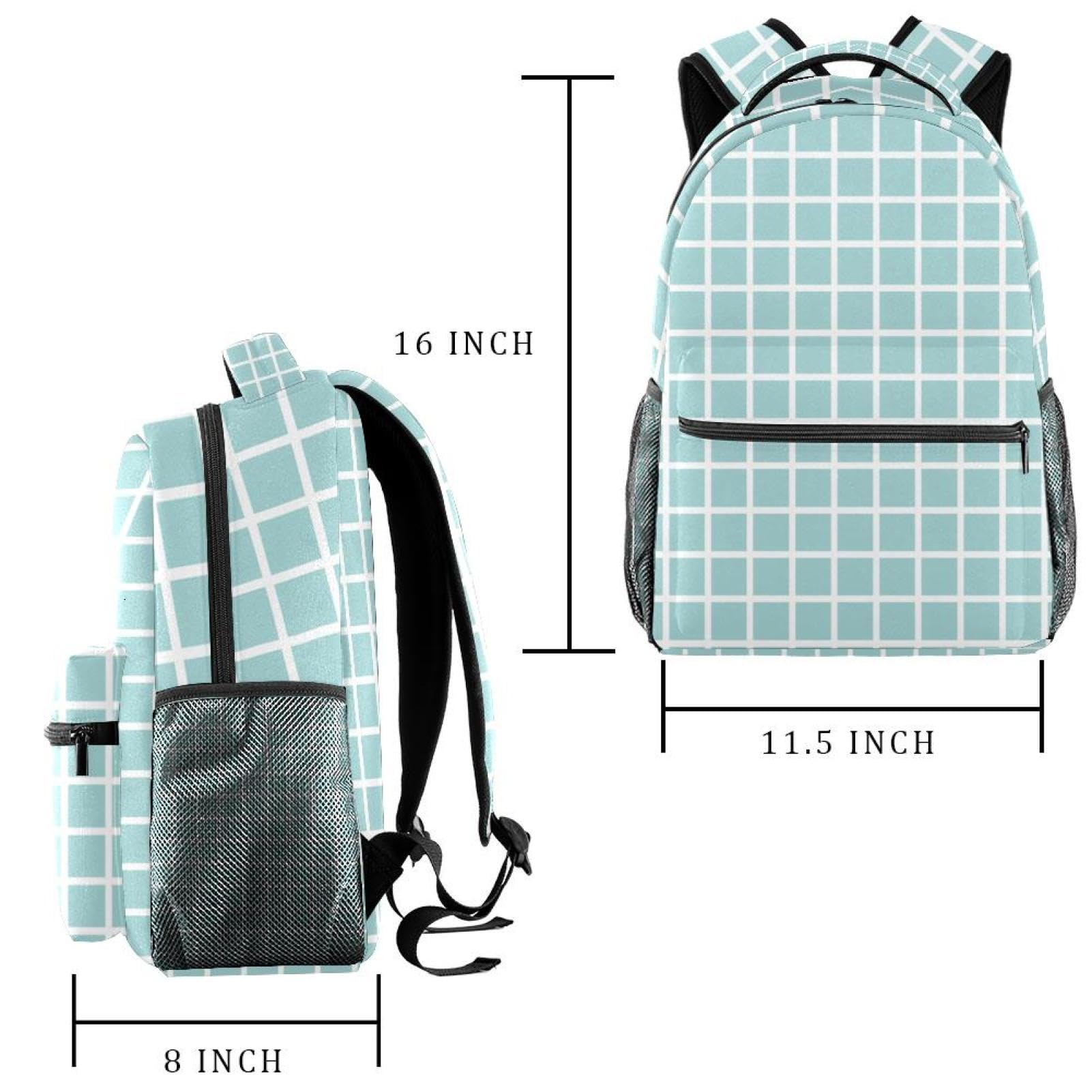 Zaino scolastico per uomini e donne, borsa da viaggio semplice per computer portatile, zaino leggero per università, zaino casual per libri