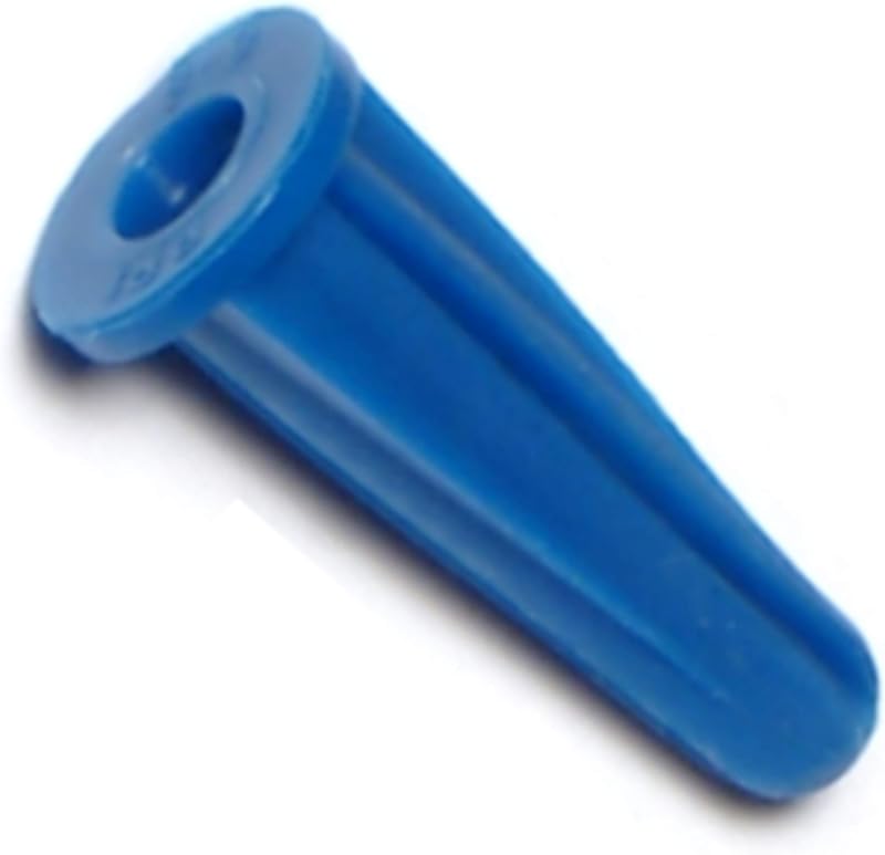 Hard-to-Find Fastener 014973294021 Conical Plastic Anchors, 6-8 x 3/4-Inch, 100-Piece