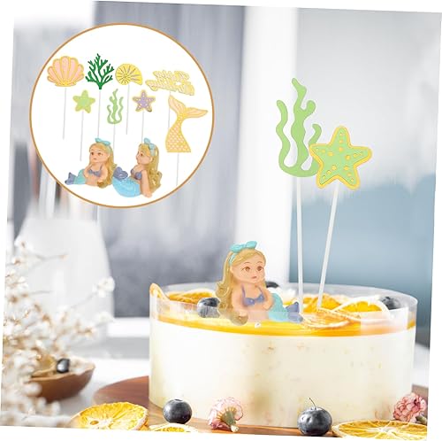 Miniatura 5 de 1 Set Ocean Mermaid Birthday Cake Insert Sea Decor Ocean Decor Mermaid Decorations Mermaid Cake Mermaid Tails Mariposas Decorativas Para Pared Party