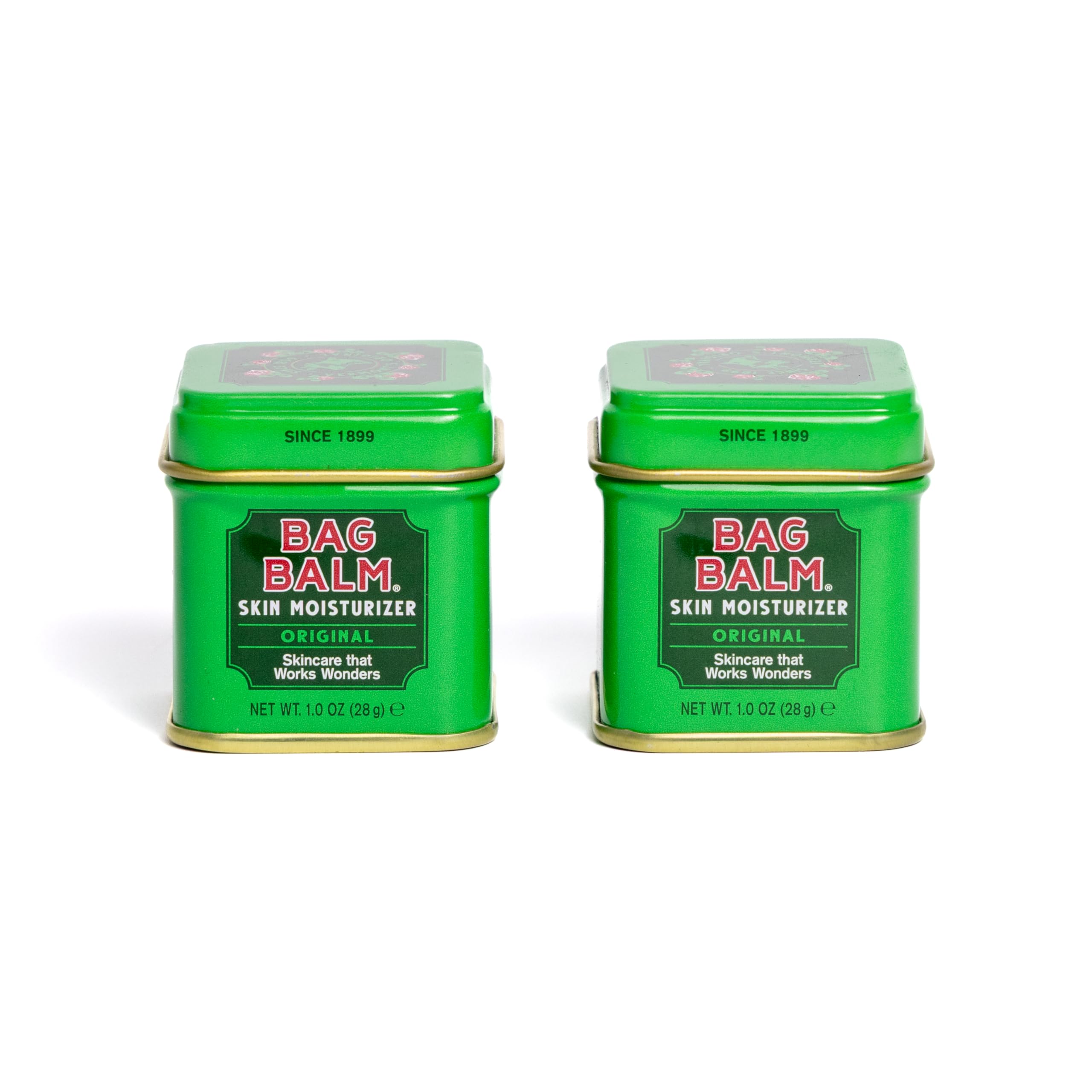 Bag Balm Original Moisturiser For Dry Skin | All-Purpose Hydrating Balm | Heals Cracked Hands, Split Heels, Cuticles In Winter | Provides Instant Relief | Lanolin-enriched (28g, Pack of 2)