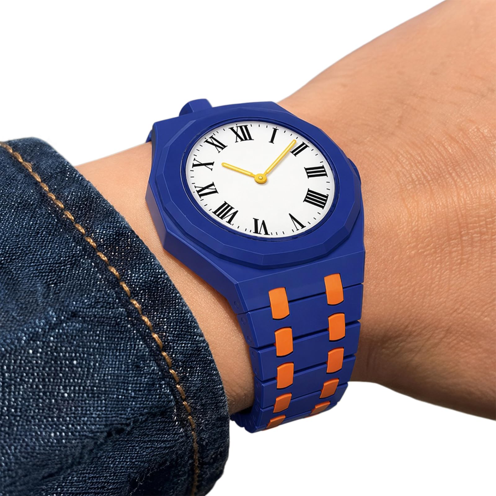 Zintegrowany pasek do zegarka wszystko w jednym, lekki pasek zastępczy z bio-ceramiki, pełne akcesorium ochronne zaprojektowane do zegarka Swatch X Royal Pop