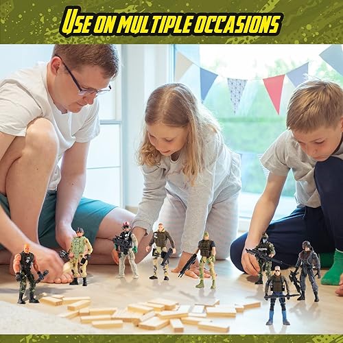Miniatura 4 de 18 piezas de figuras de acción movibles de combate de soldado de las fuerzas especiales del ejército, soldados, juguetes militares para hombres con
