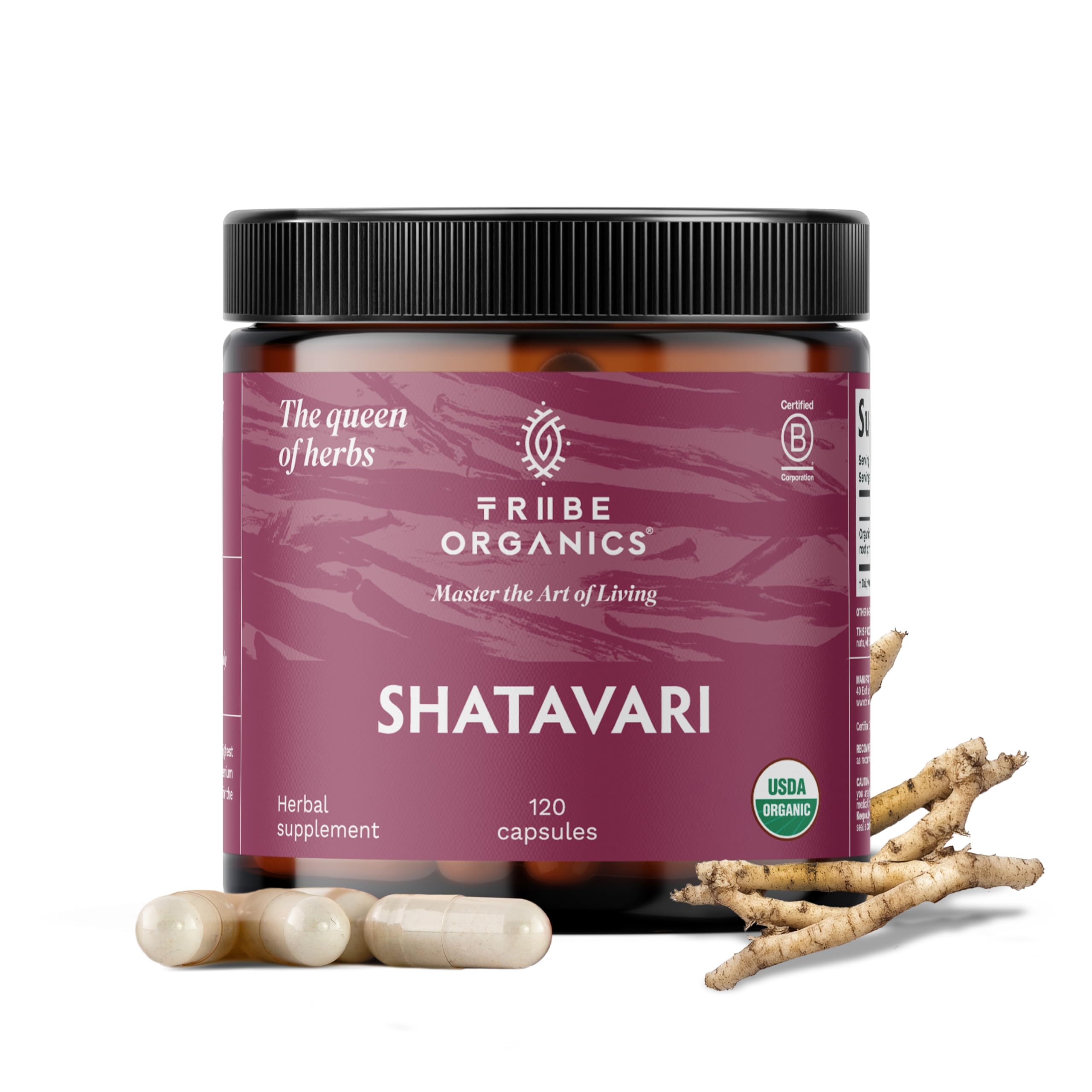 Organic Shatavari Herbal Supplement - Hormonal Balance | Women’s Reproductive Health | Lactation | Immune & Inflammatory Support - Non-GMO USDA Organic 120 Vegan Capsules