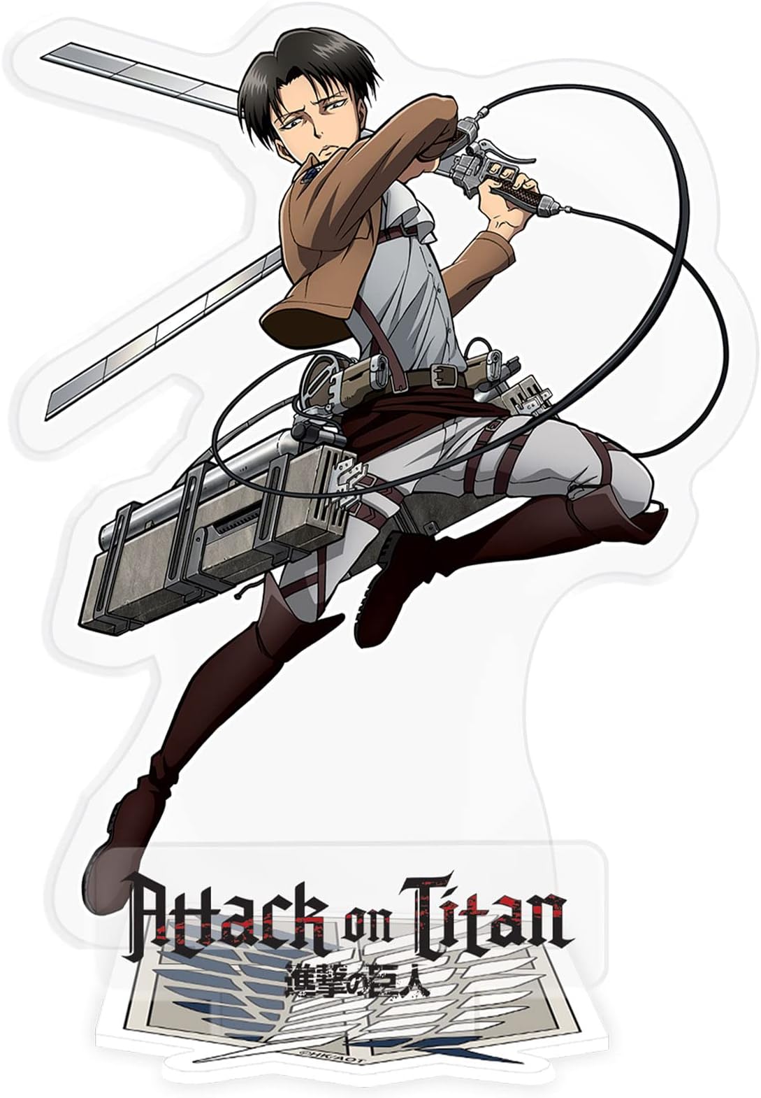 ABYSTYLE Attack on Titan Levi 4" Acryl® Acrylic Stand Model Figure Anime Manga Desktop Accessories Merch Gift