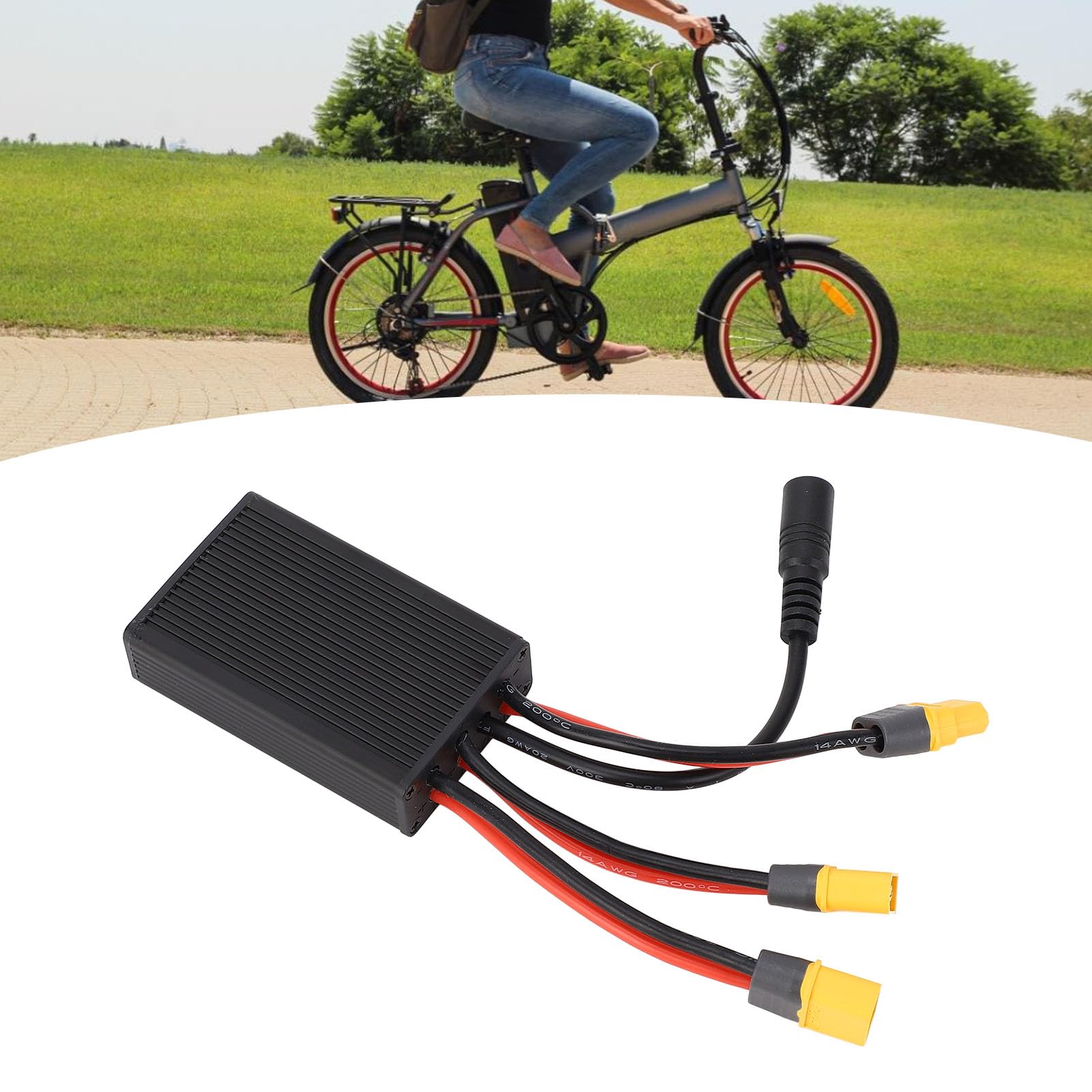 Convertidor de Batería Doble, Equilibrador de Batería Dual 20V 72V 40A, Adaptador de con Conector XT60H para Bicicleta Eléctrica