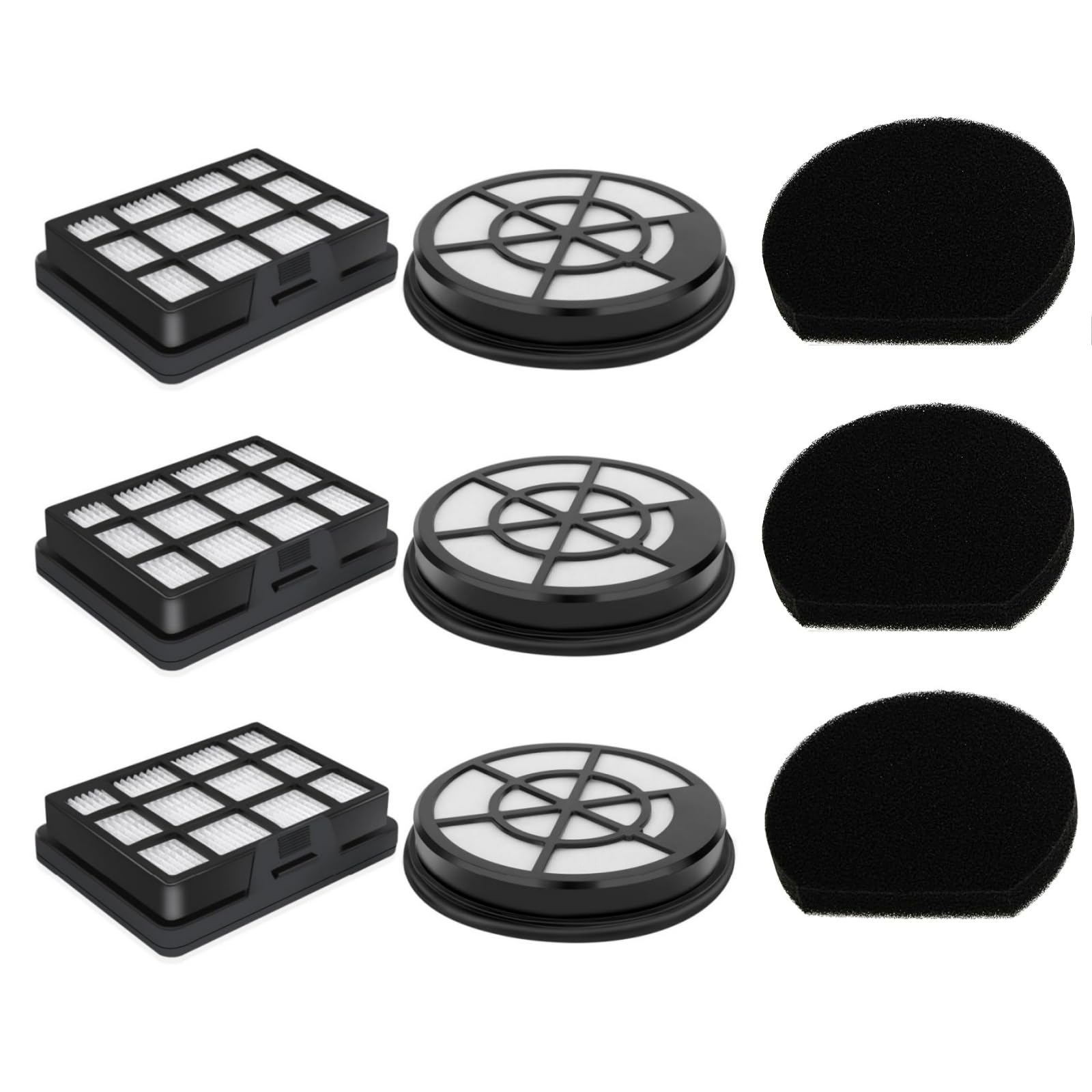 3 Coppie di Filtri per Bosch BBZ152EF Serie 2, Filtri BGC05, BGS05, BGC05A220A, BGC05A320, BGC05A322, BGC05AAA1, BGC05AAA2, BGS05X240 - Parti di Ricambio per Aspirapolvere Amazon Basics VCS35B15KC-70