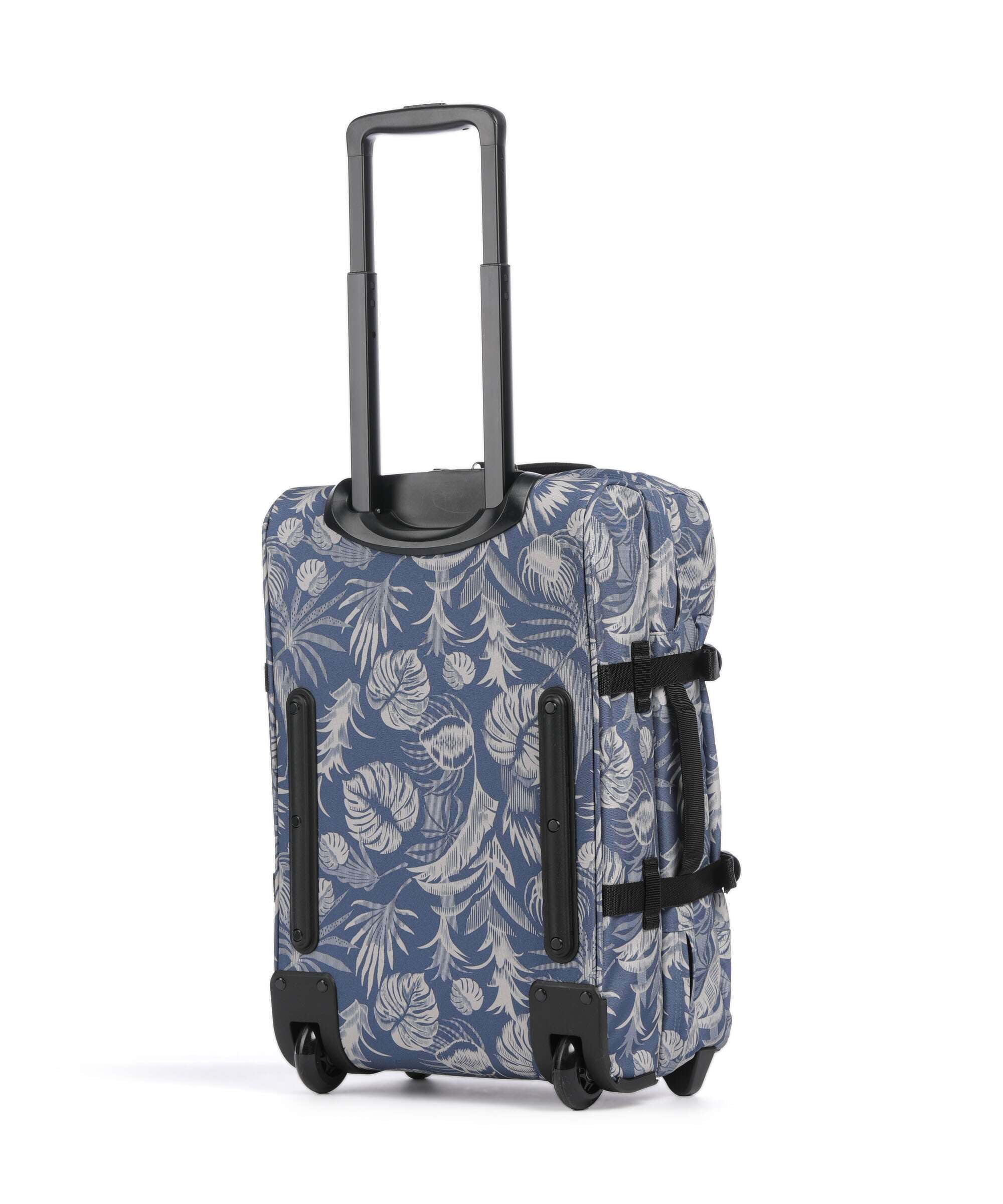 Eastpak Tranverz S Valise Cabine 42L (51 x 32,5 x 24 cm), Bagage à Main à roulettes, léger et résistant, Double Compartiment, poignée télescopique & Serrure TSA - Brize Blue Beige