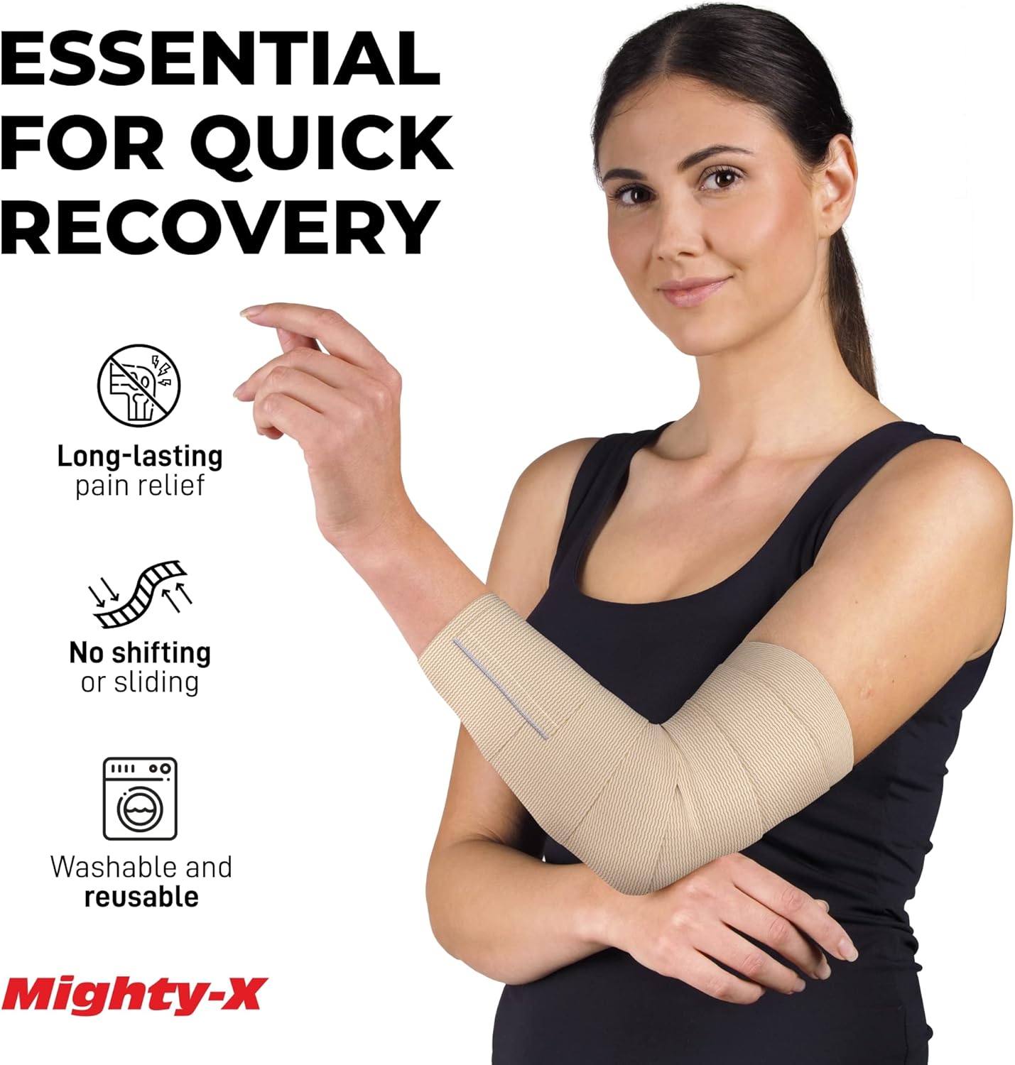 Premium Elastic Bandage Wrap with Self-Closures - 6 pk (2x2”, 2x3", 2x4") - Compression Bandage Wrap : Health & Household