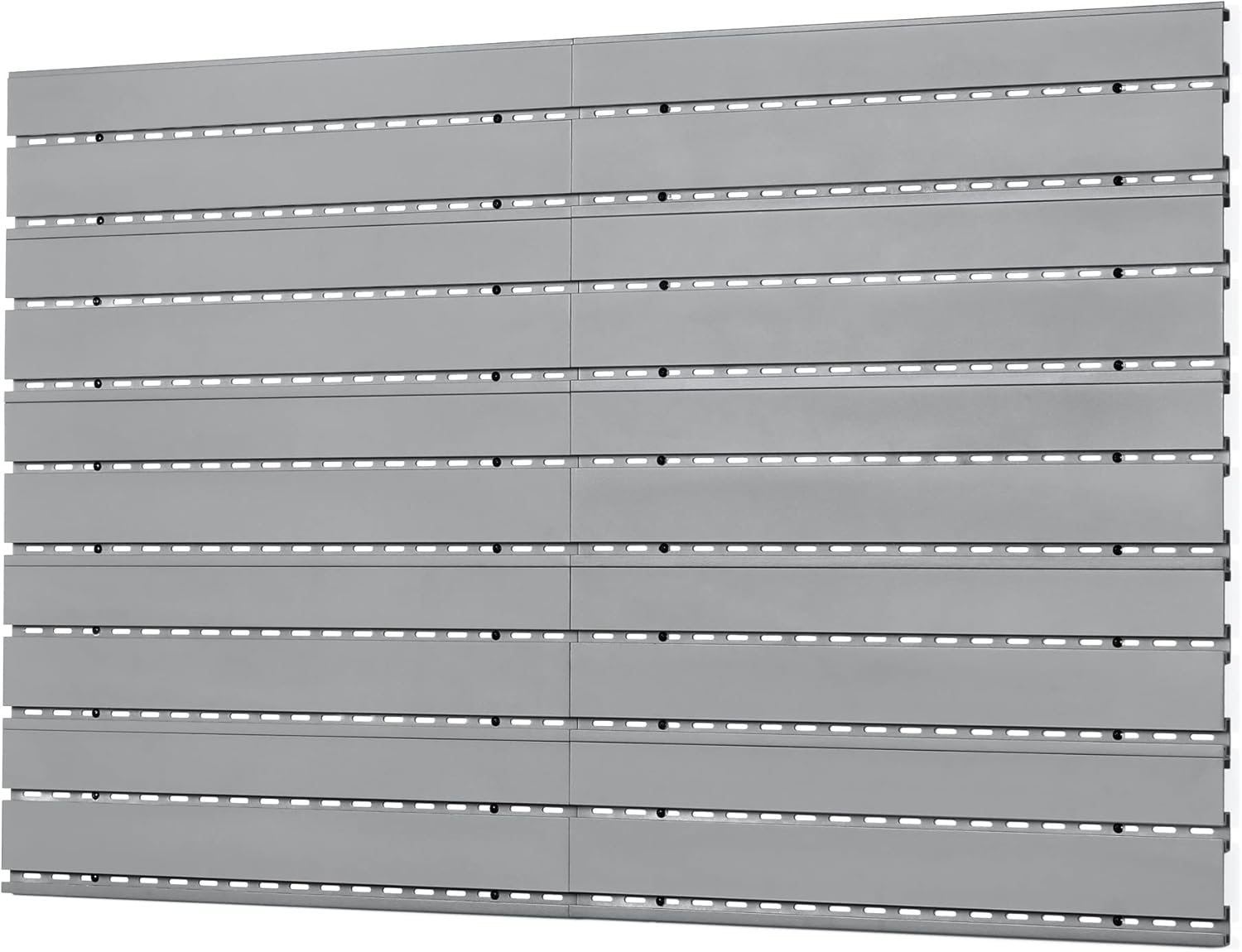 Savior Equipment Wall Rack System 10 Panels Horizontal Steel Wall Mount Firearm Rifle Display Rack, Compound Bow Shotgun Carbine Gun Sword Tactical Vest Gear Hanger Indoor Storage Organizer, Gray