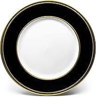 Vista 7 de OccasionS - 20 cargadores redondos de plástico acrílico de 13 pulgadas, para decoración de cenas (corona, blanco y plateado)