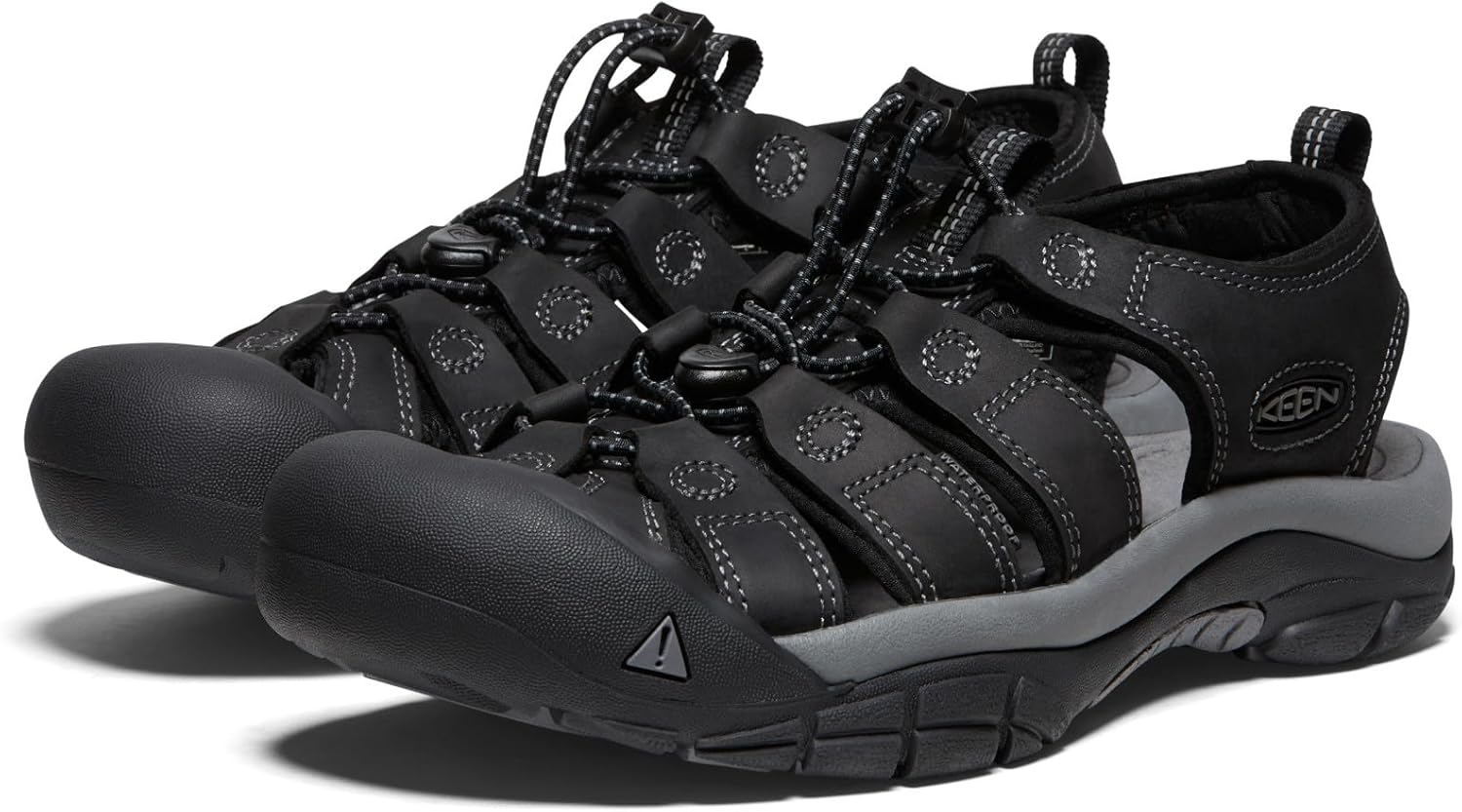 KEEN Men's, Newport Sandal 10 Black/Steel Grey