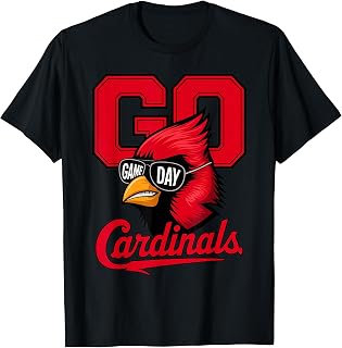 Retro Go Cardinals Game Day Gifts for Men Women Kid Boy Girl T-Shirt