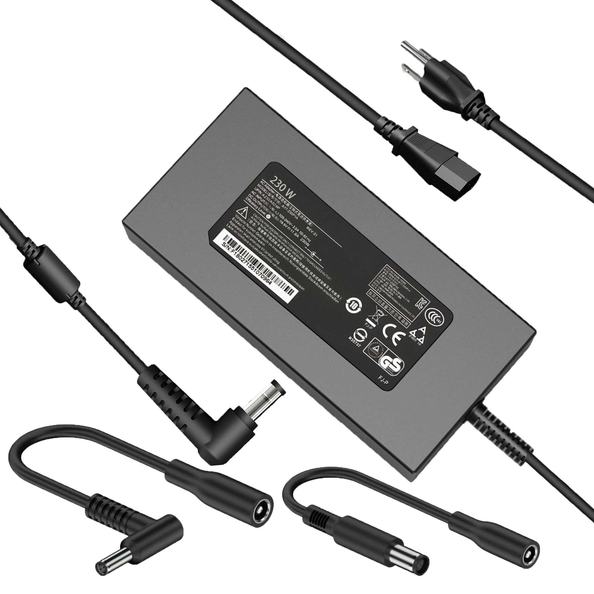 230W Laptop Charger Compatible with Gigabyte Aero 14 15 16 17 Aorus 5 15 15G 15P 17 17G A17-230P1A A12-230P1A Power