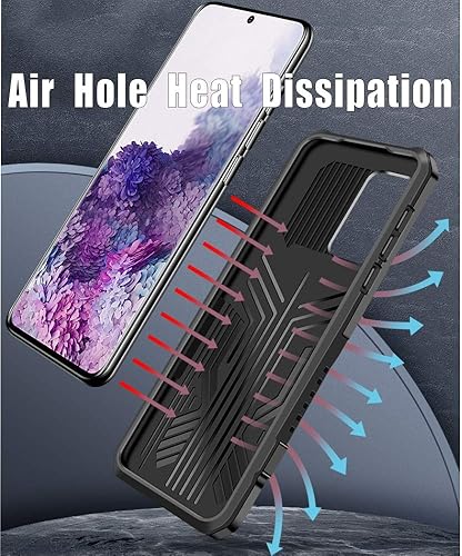 Miniatura 4 de Folmeikat Funda para Samsung Galaxy S20 FE 5G, Galaxy S20 FE 2020, con protector de pantalla HD de grado militar con clip para cinturón y soporte